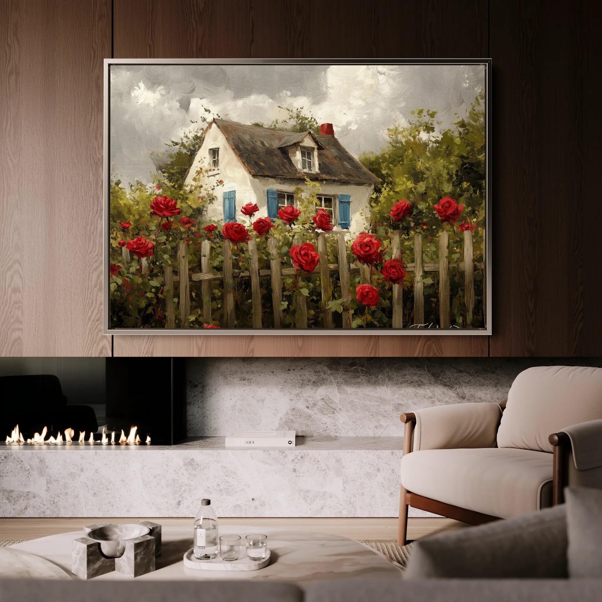 Landscape 497 Canvas Art 18" x 24" / 45 x 60 cm / Black