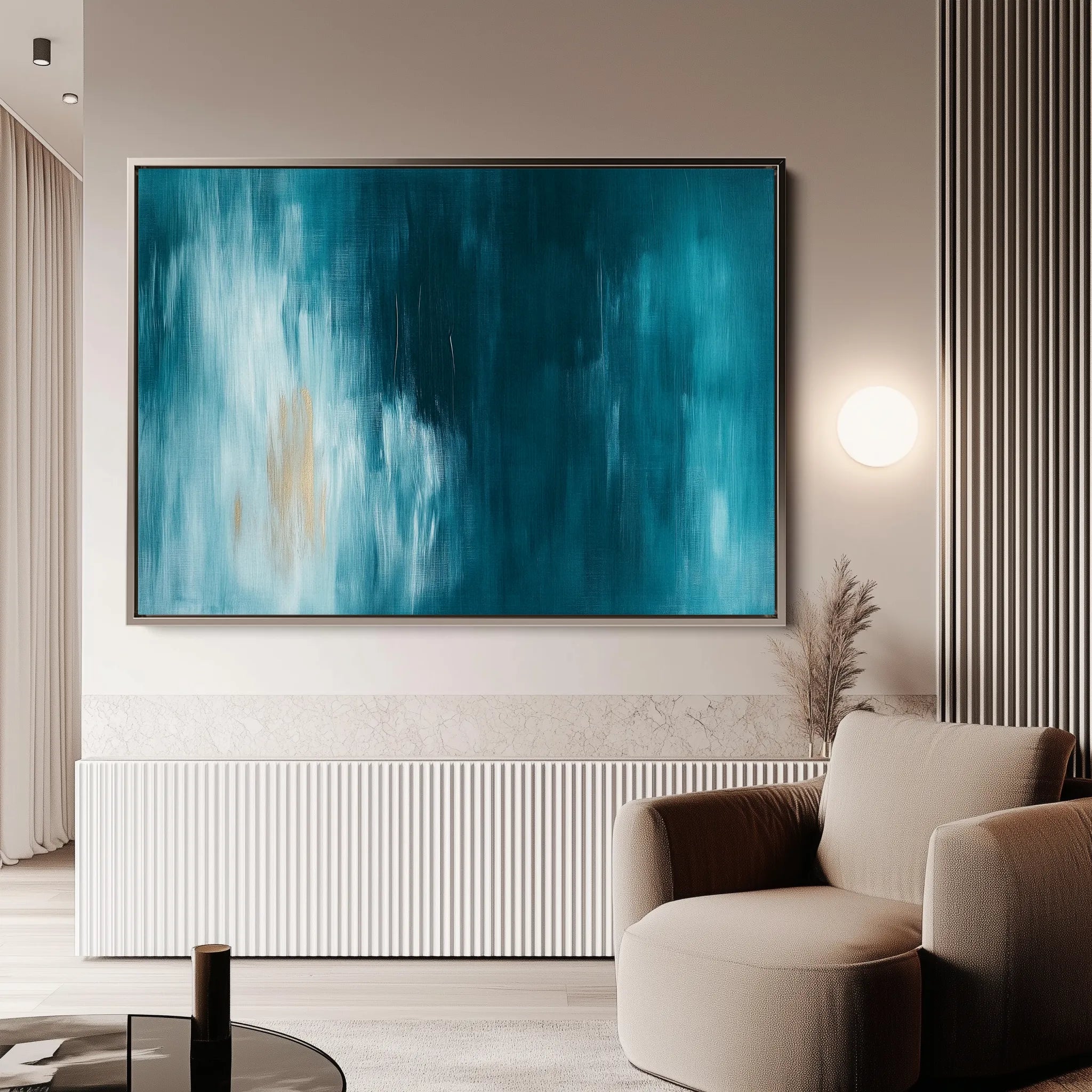 Abstract 498 Canvas Art 18" x 24" / 45 x 60 cm / Black