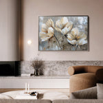 Floral 498 Canvas Art 18" x 24" / 45 x 60 cm / Black