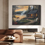 Landscape 498 Canvas Art 18" x 24" / 45 x 60 cm / Black