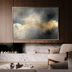 Abstract 499 Canvas Art 18" x 24" / 45 x 60 cm / Black