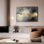 Abstract 499 Canvas Art 18" x 24" / 45 x 60 cm / Black