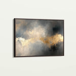 Abstract 499 Canvas Art 18" x 24" / 45 x 60 cm / Black
