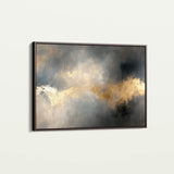 Abstract 499 Canvas Art 18" x 24" / 45 x 60 cm / Black