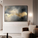 Abstract 499 Canvas Art 60 x 40 cm / Black