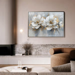 Floral 499 Canvas Art 18" x 24" / 45 x 60 cm / Black