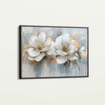 Floral 499 Canvas Art 18" x 24" / 45 x 60 cm / Black