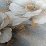 Floral 499 Canvas Art 18" x 24" / 45 x 60 cm / Black