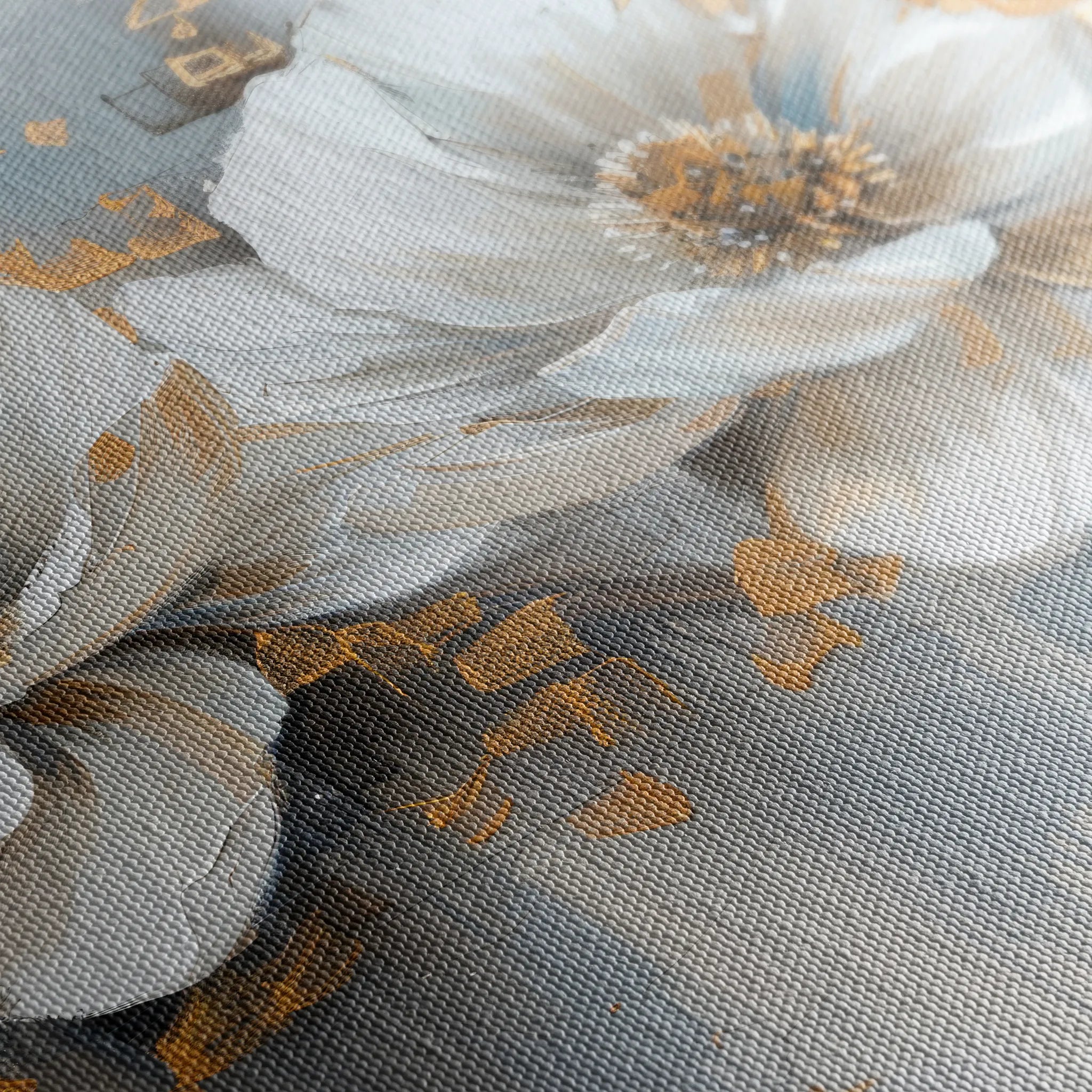 Floral 499 Canvas Art 18" x 24" / 45 x 60 cm / Black