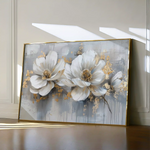 Floral 499 Canvas Art 60 x 40 cm / Black
