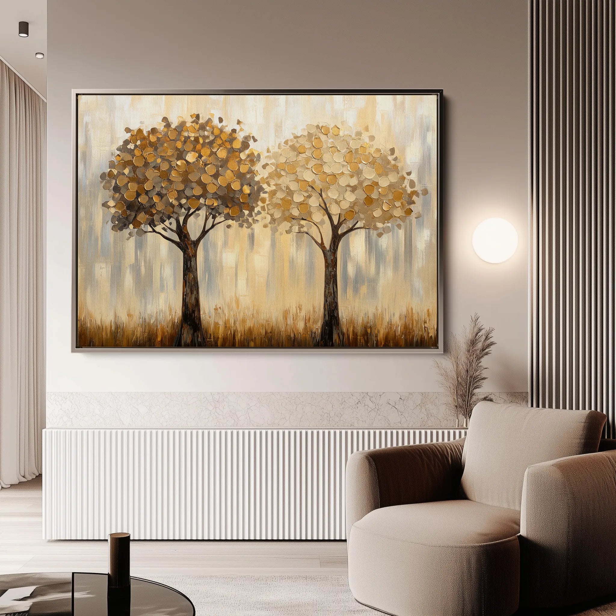 Landscape 499 Canvas Art 18" x 24" / 45 x 60 cm / Black