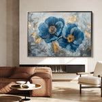 Floral 500 Canvas Art 18" x 24" / 45 x 60 cm / Black