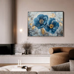 Floral 500 Canvas Art 18" x 24" / 45 x 60 cm / Black