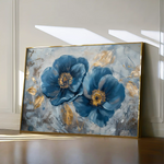 Floral 500 Canvas Art 60 x 40 cm / Black