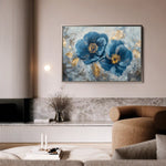 Floral 500 Canvas Art 60 x 40 cm / Black