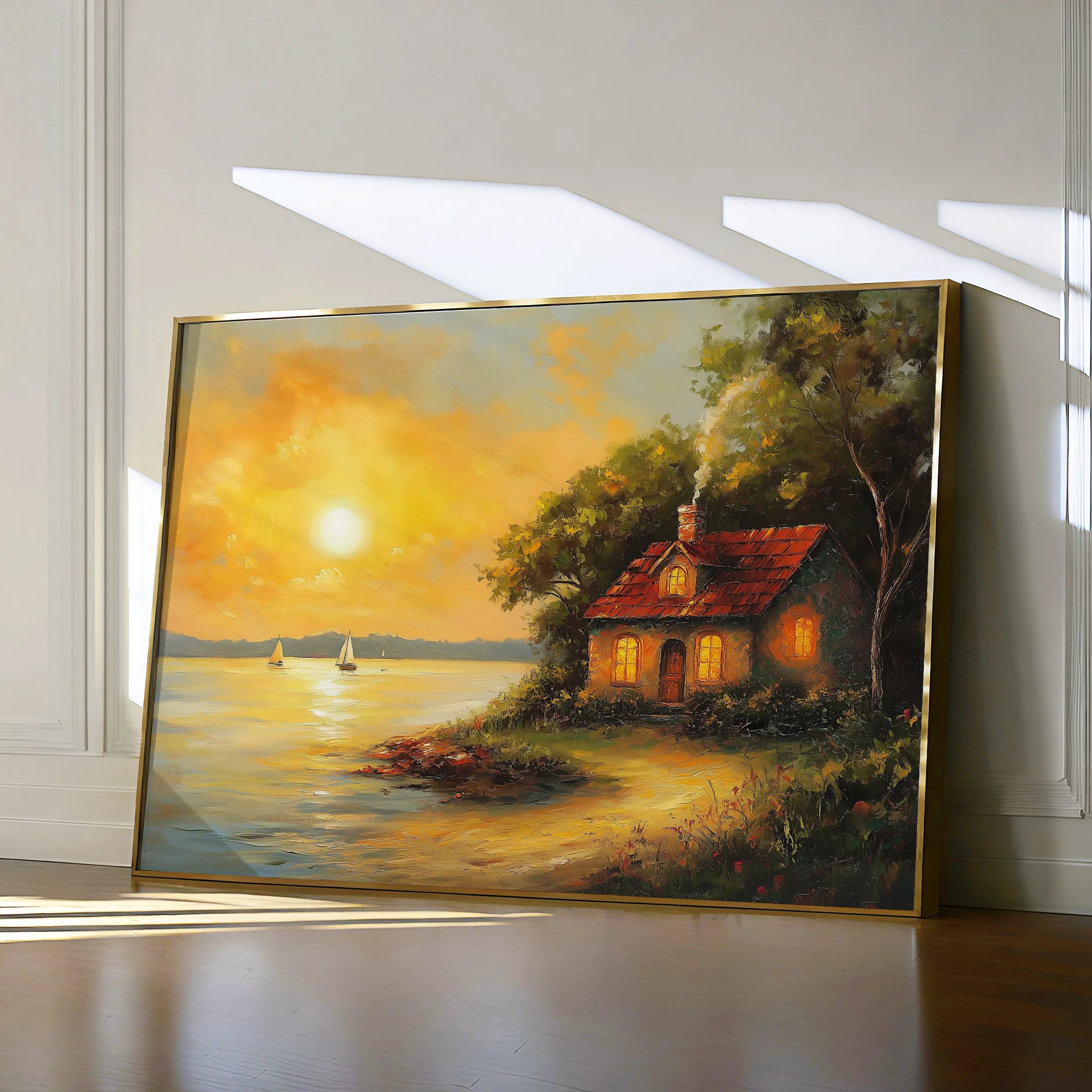Landscape 500 Canvas Art 18" x 24" / 45 x 60 cm / Black