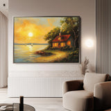 Landscape 500 Canvas Art 18" x 24" / 45 x 60 cm / Black