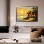 Landscape 500 Canvas Art 18" x 24" / 45 x 60 cm / Black
