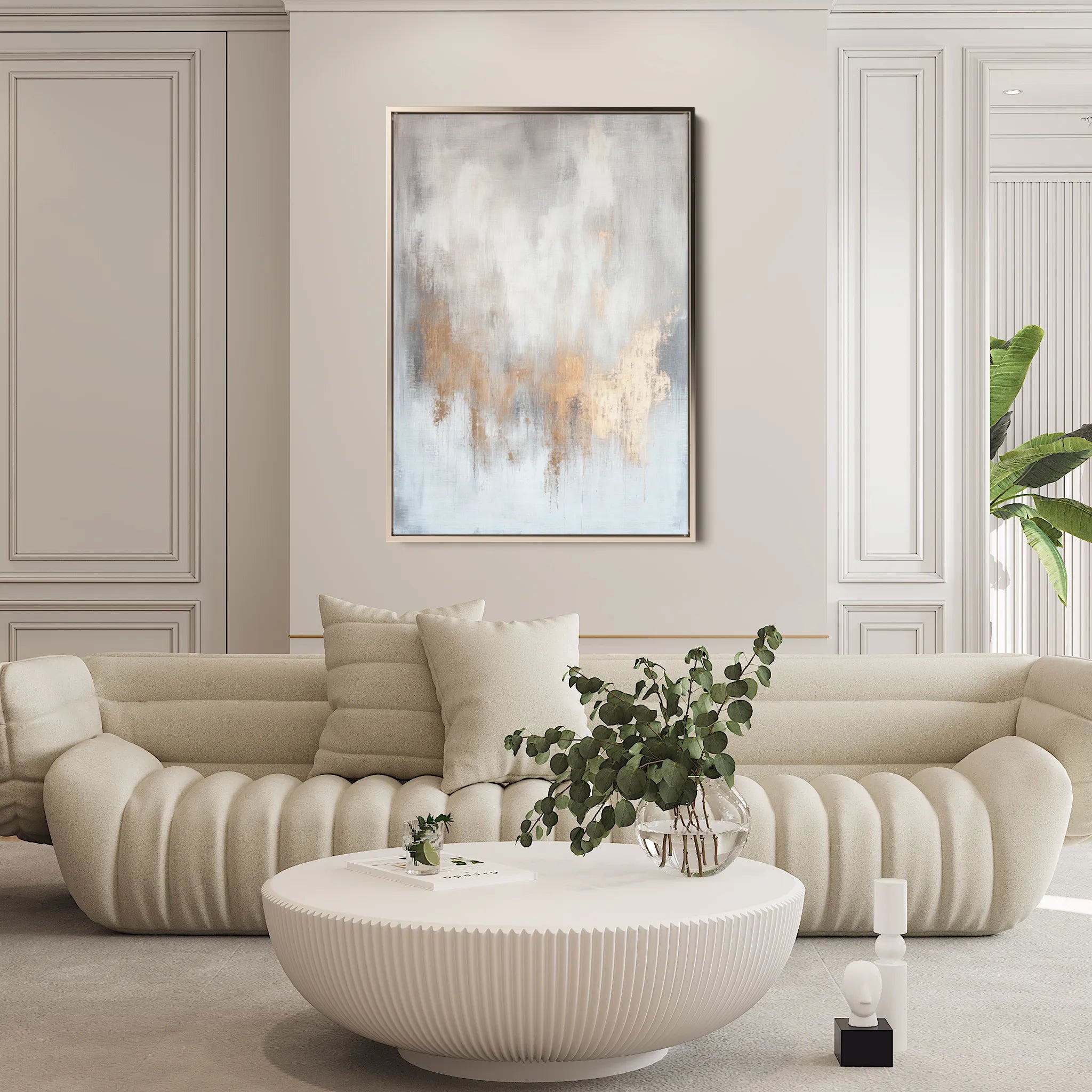Abstract 501 Canvas Art 18" x 24" / 45 x 60 cm / Black