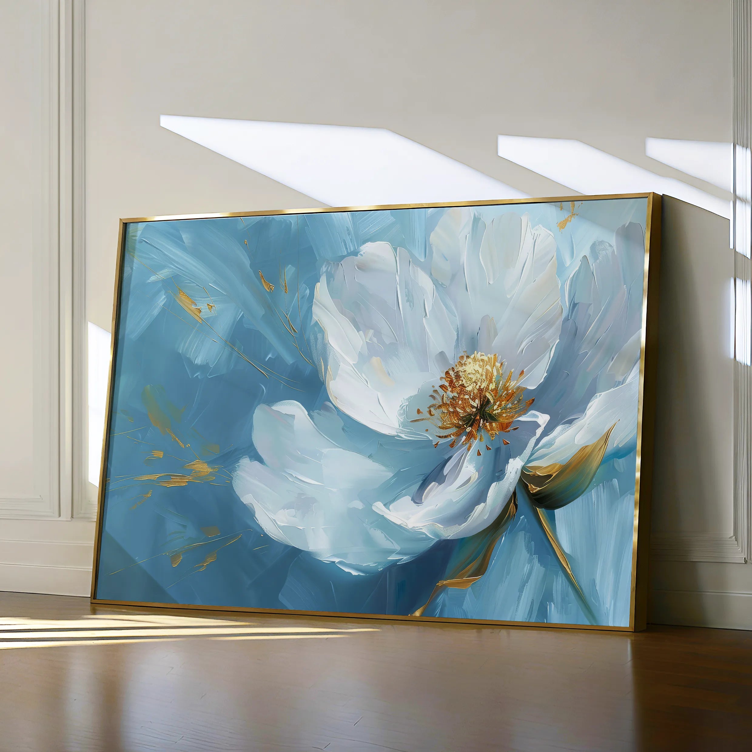 Floral 501 Canvas Art 18" x 24" / 45 x 60 cm / Black