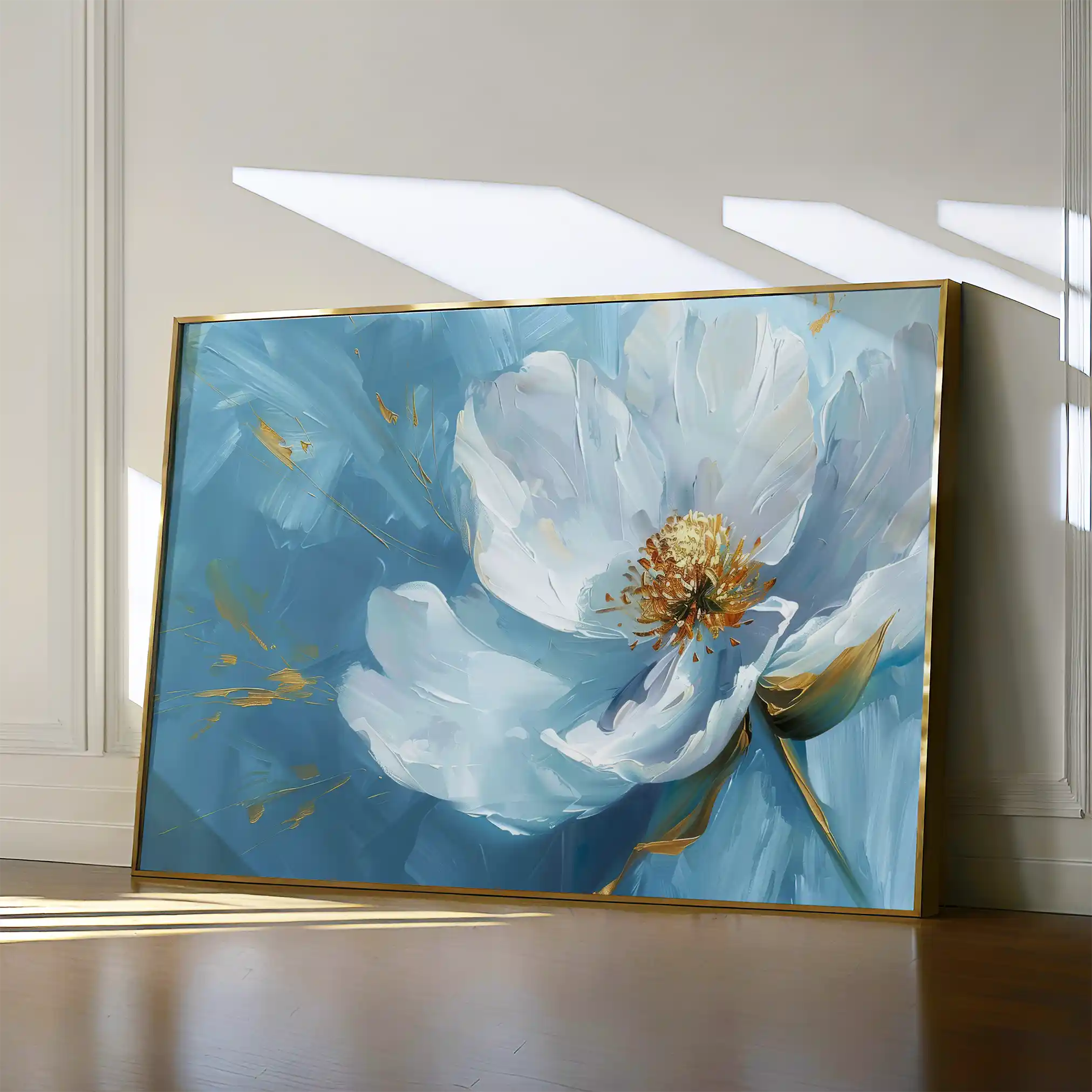 Floral 501 Canvas Art 60 x 40 cm / Black