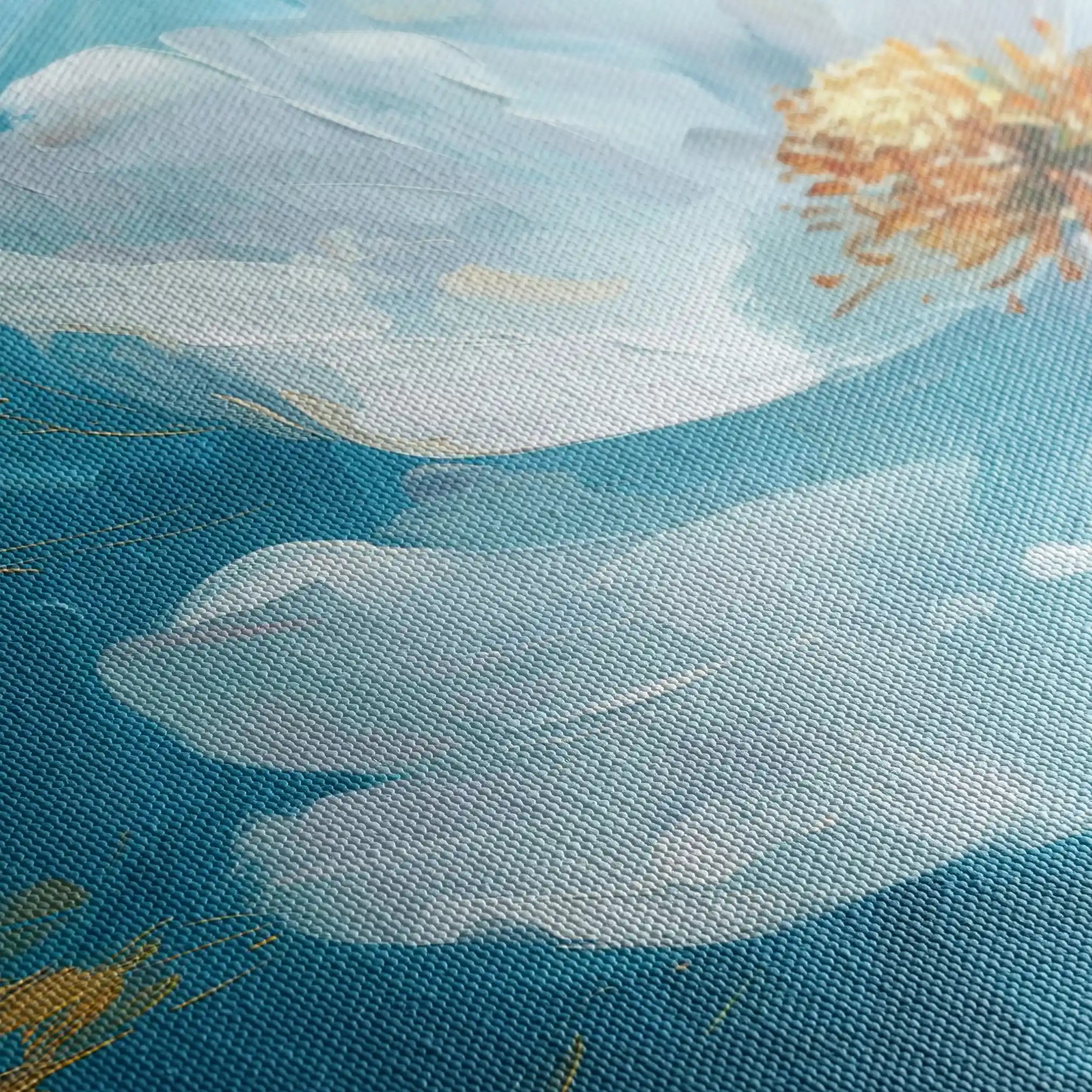 Floral 501 Canvas Art 60 x 40 cm / Black