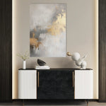 Abstract 502 Canvas Art 18" x 24" / 45 x 60 cm / Black