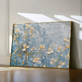 Floral 502 Canvas Art 18" x 24" / 45 x 60 cm / Black
