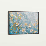 Floral 502 Canvas Art 18" x 24" / 45 x 60 cm / Black