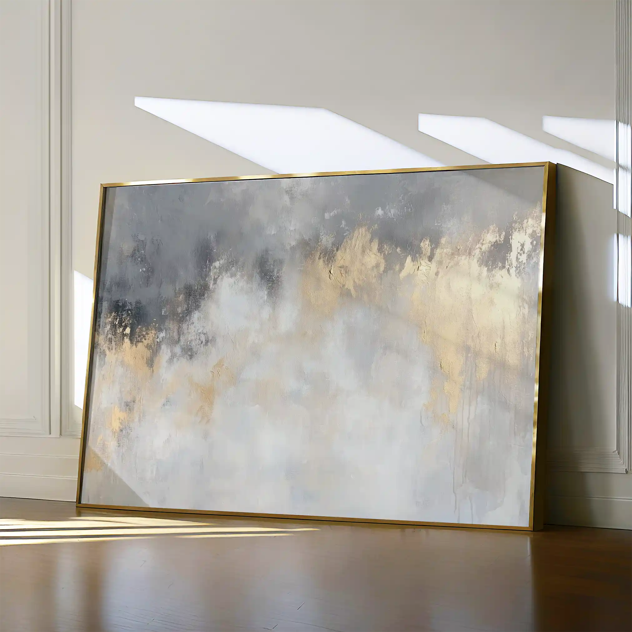 Abstract 503 Canvas Art 18" x 24" / 45 x 60 cm / Black