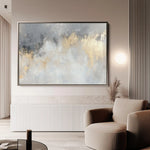 Abstract 503 Canvas Art 18" x 24" / 45 x 60 cm / Black