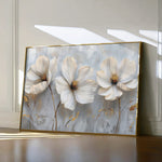 Floral 503 Canvas Art 18" x 24" / 45 x 60 cm / Black