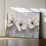 Floral 503 Canvas Art 18" x 24" / 45 x 60 cm / Black