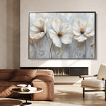Floral 503 Canvas Art 18" x 24" / 45 x 60 cm / Black