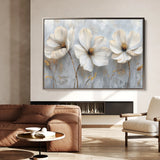 Floral 503 Canvas Art 18" x 24" / 45 x 60 cm / Black