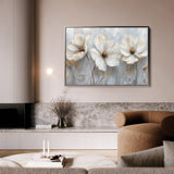 Floral 503 Canvas Art 18" x 24" / 45 x 60 cm / Black