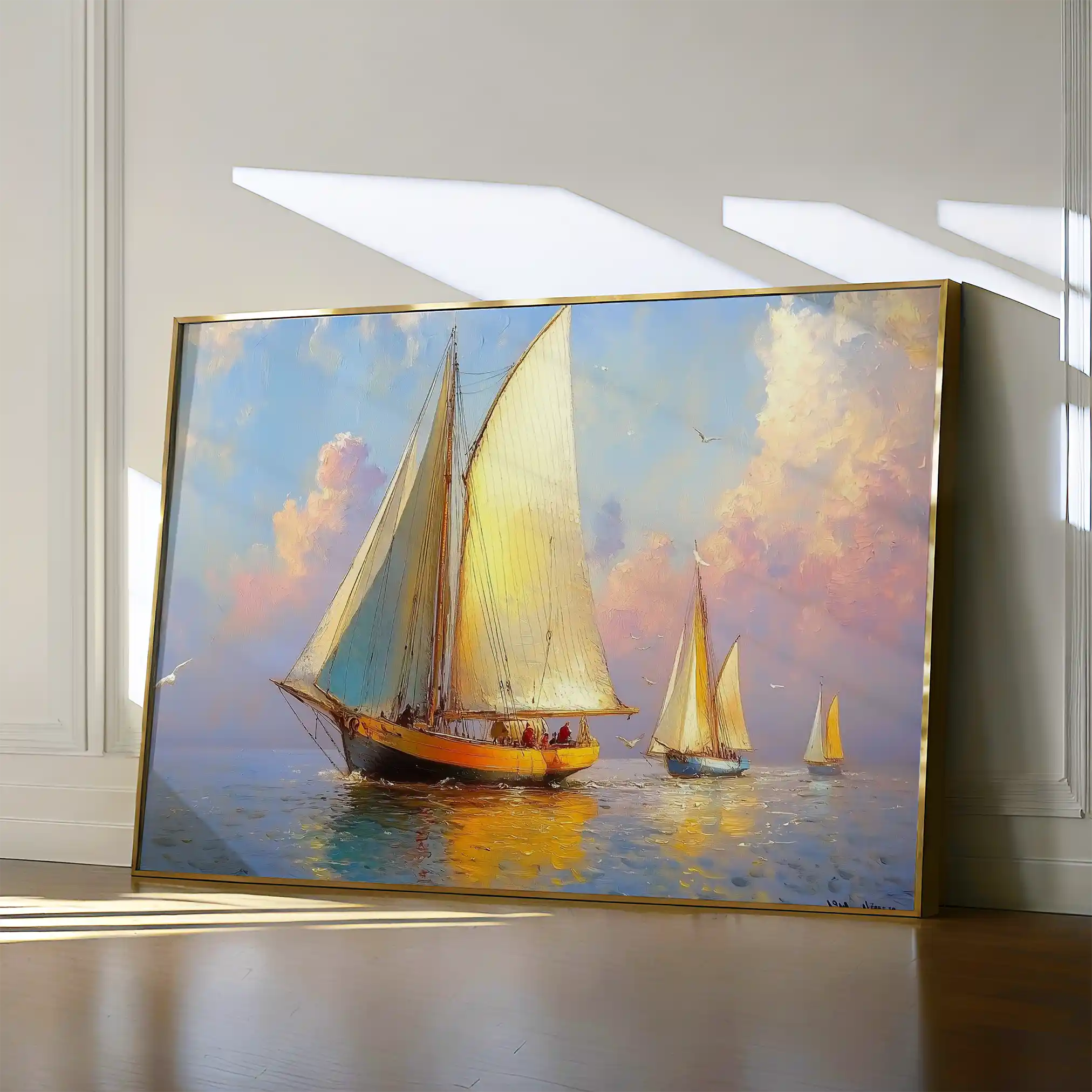 Landscape 503 Canvas Art 60 x 40 cm / Black