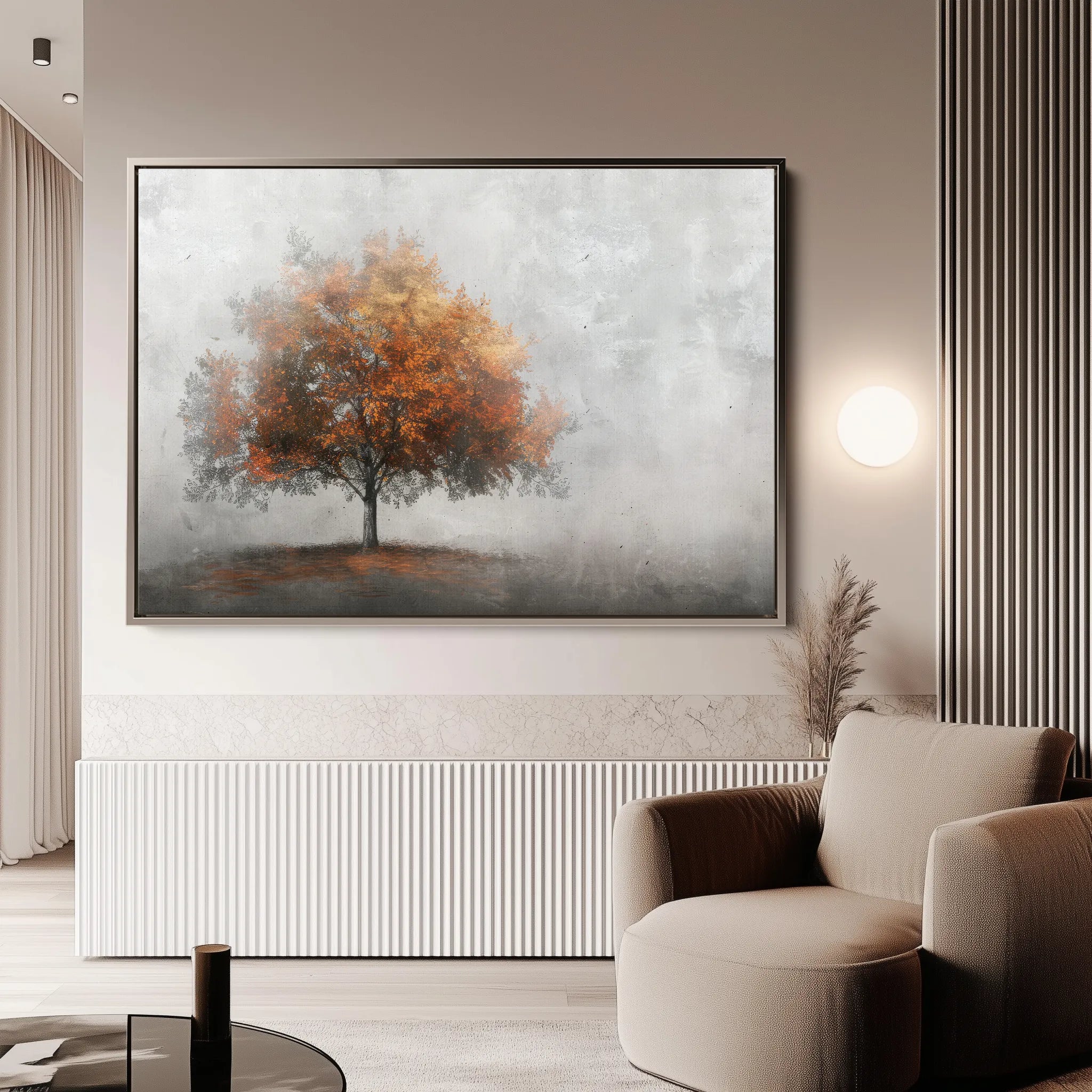 Floral 504 Canvas Art 18" x 24" / 45 x 60 cm / Black