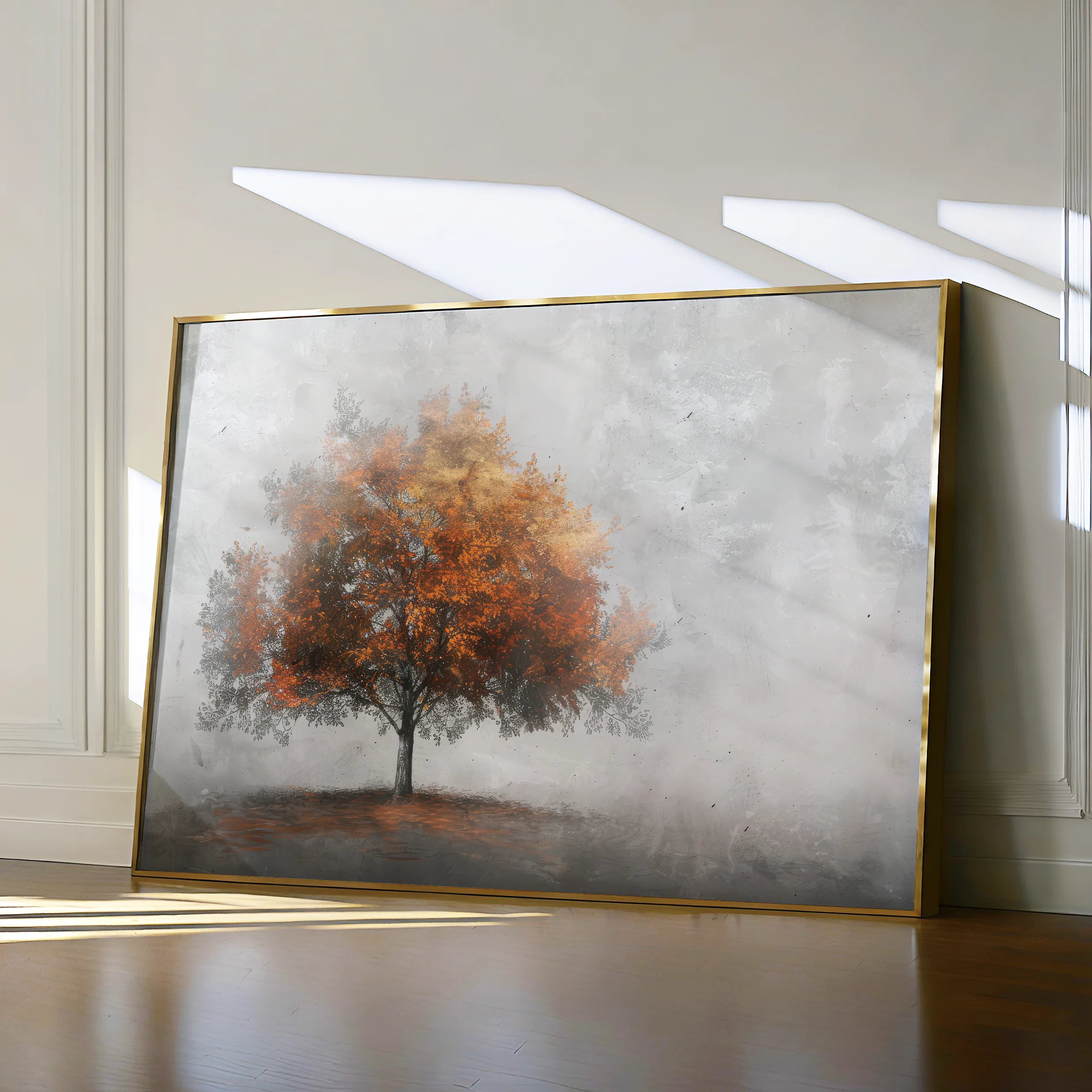 Floral 504 Canvas Art 18" x 24" / 45 x 60 cm / Black