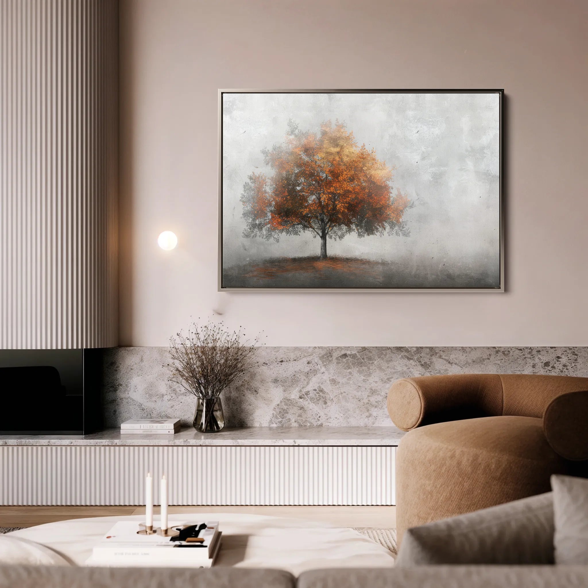 Floral 504 Canvas Art 18" x 24" / 45 x 60 cm / Black