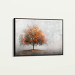 Floral 504 Canvas Art 18" x 24" / 45 x 60 cm / Black