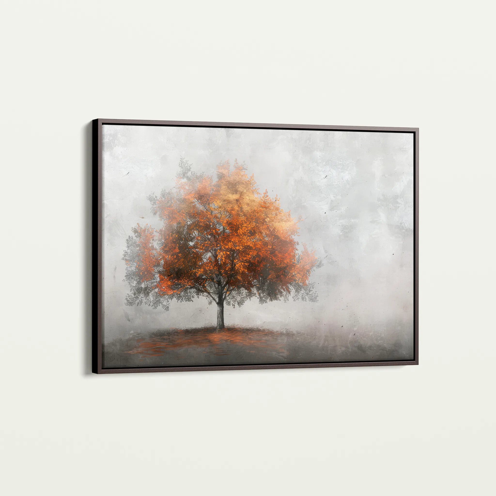 Floral 504 Canvas Art 18" x 24" / 45 x 60 cm / Black