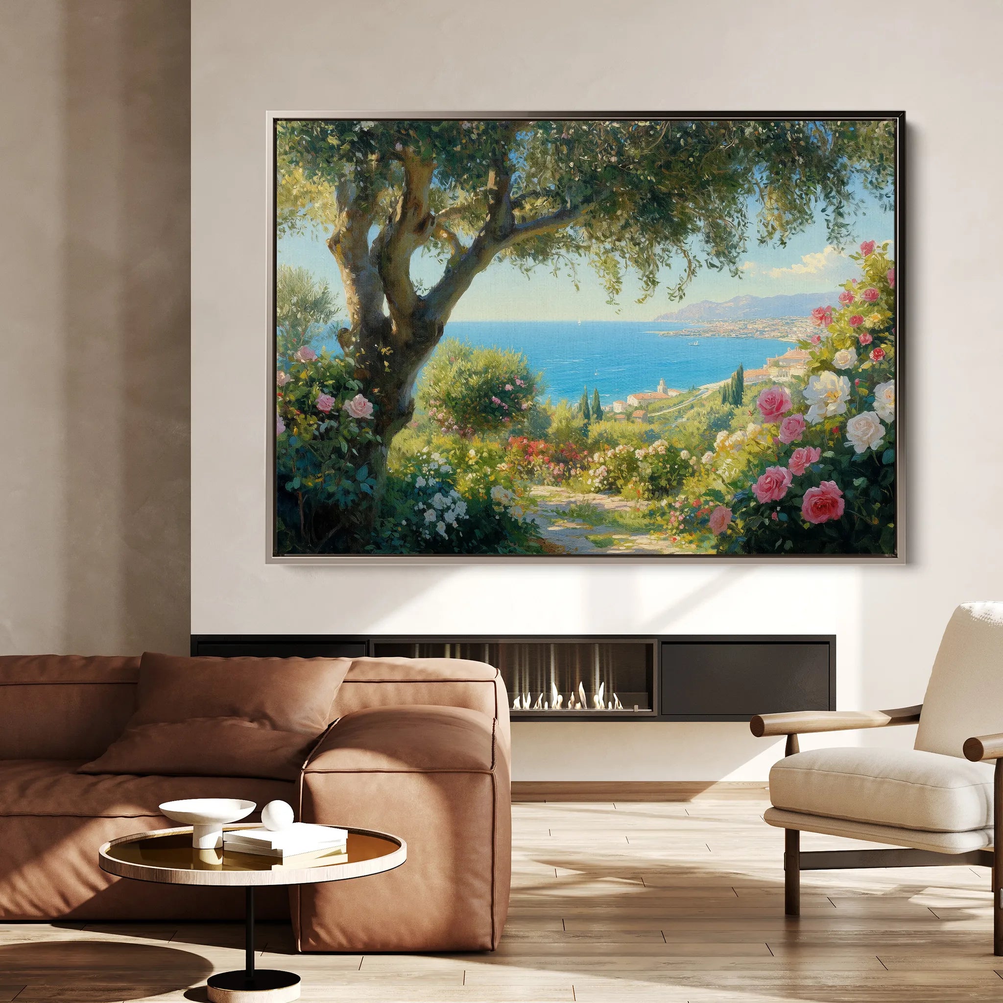 Landscape 504 Canvas Art 18" x 24" / 45 x 60 cm / Black