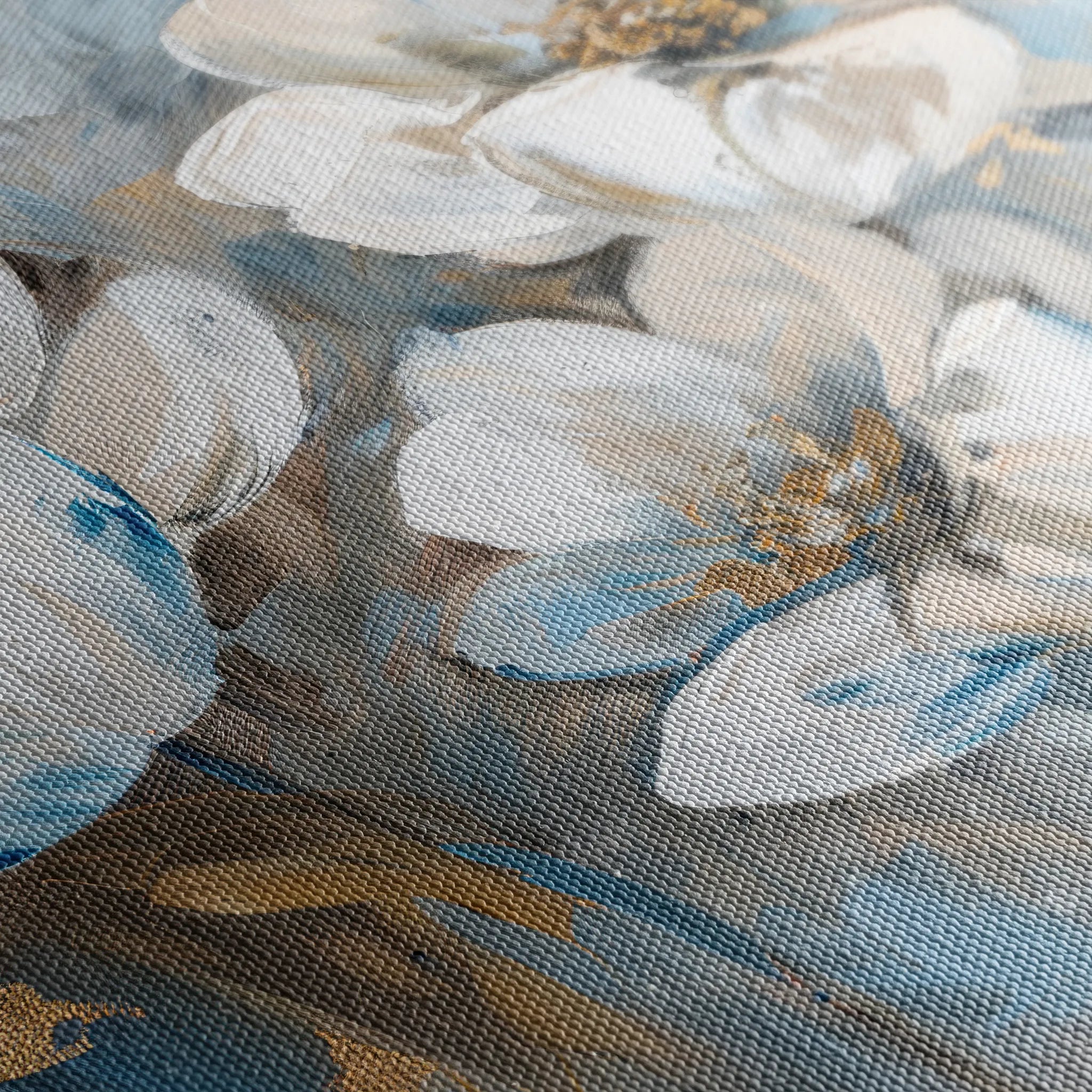 Floral 505 Canvas Art 18" x 24" / 45 x 60 cm / Black