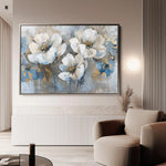 Floral 505 Canvas Art 60 x 40 cm / Black