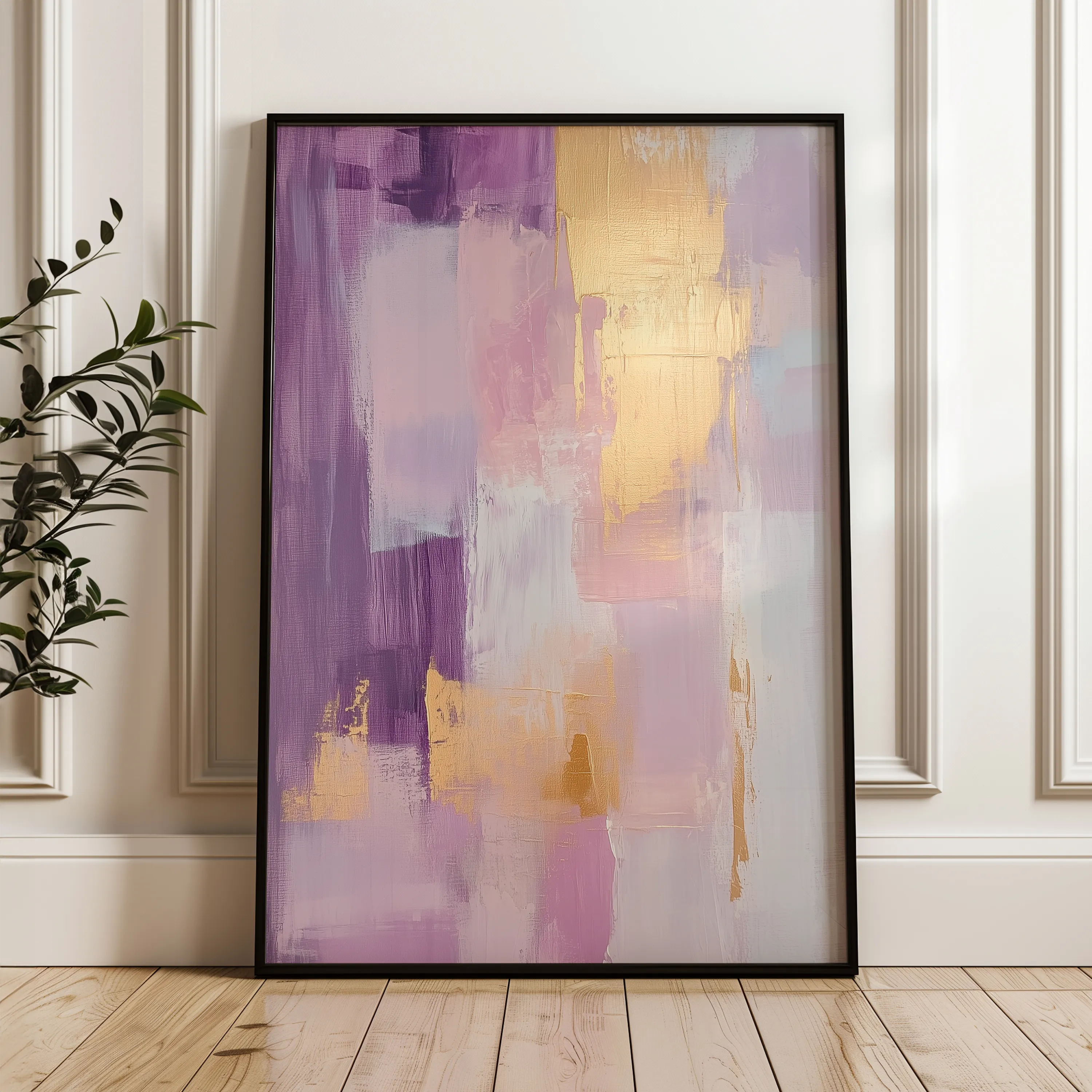 Abstract 506 Canvas Art 18" x 24" / 45 x 60 cm / Black