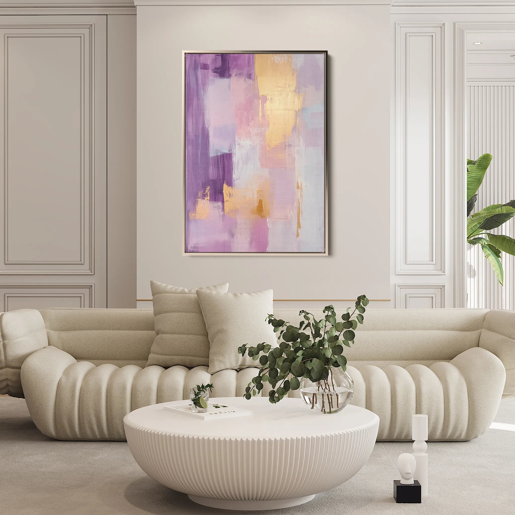 Abstract 506 Canvas Art 18" x 24" / 45 x 60 cm / Black