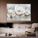 Floral 506 Canvas Art 18" x 24" / 45 x 60 cm / Black
