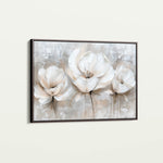 Floral 506 Canvas Art 18" x 24" / 45 x 60 cm / Black