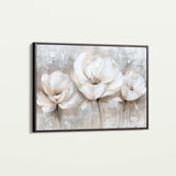 Floral 506 Canvas Art 18" x 24" / 45 x 60 cm / Black